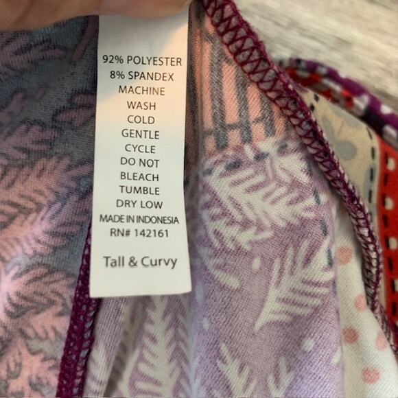 Fun LuLaRoe TC Patchwork Leggings - Picture 4 of 4